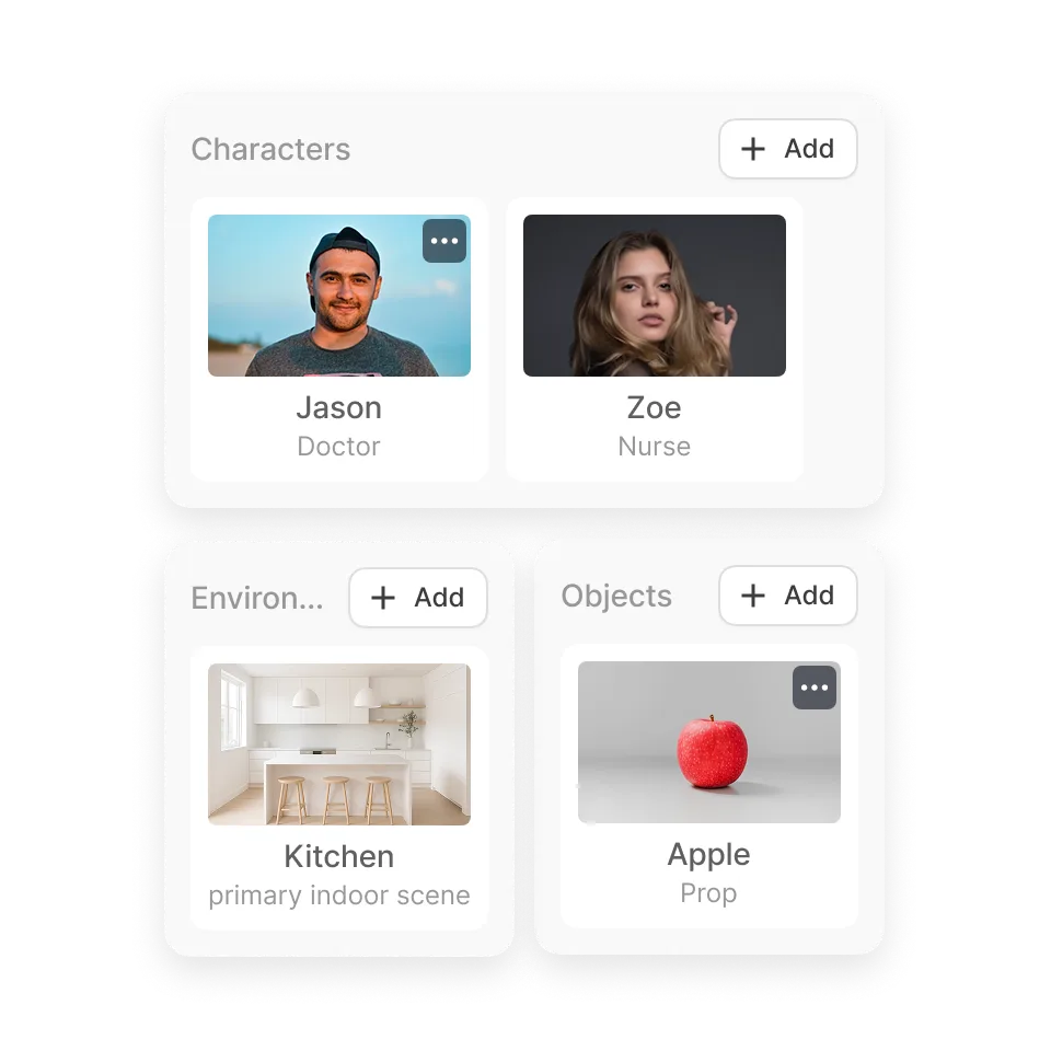 Planning stage in AI Director Mode where users guide characters, products, environments, visual style, and creative direction.